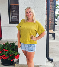 Dark Lime Boxy Tee