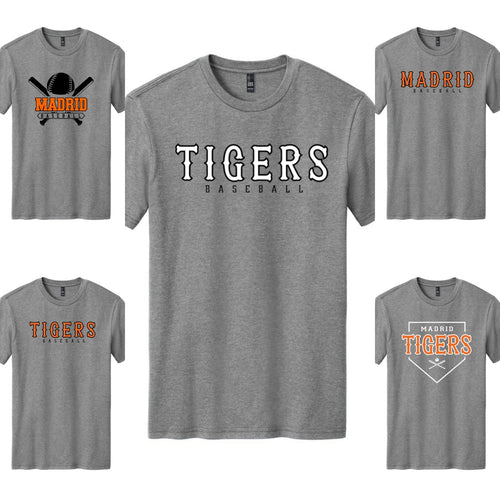 Madrid Baseball Tee Gray (Adult & Youth)