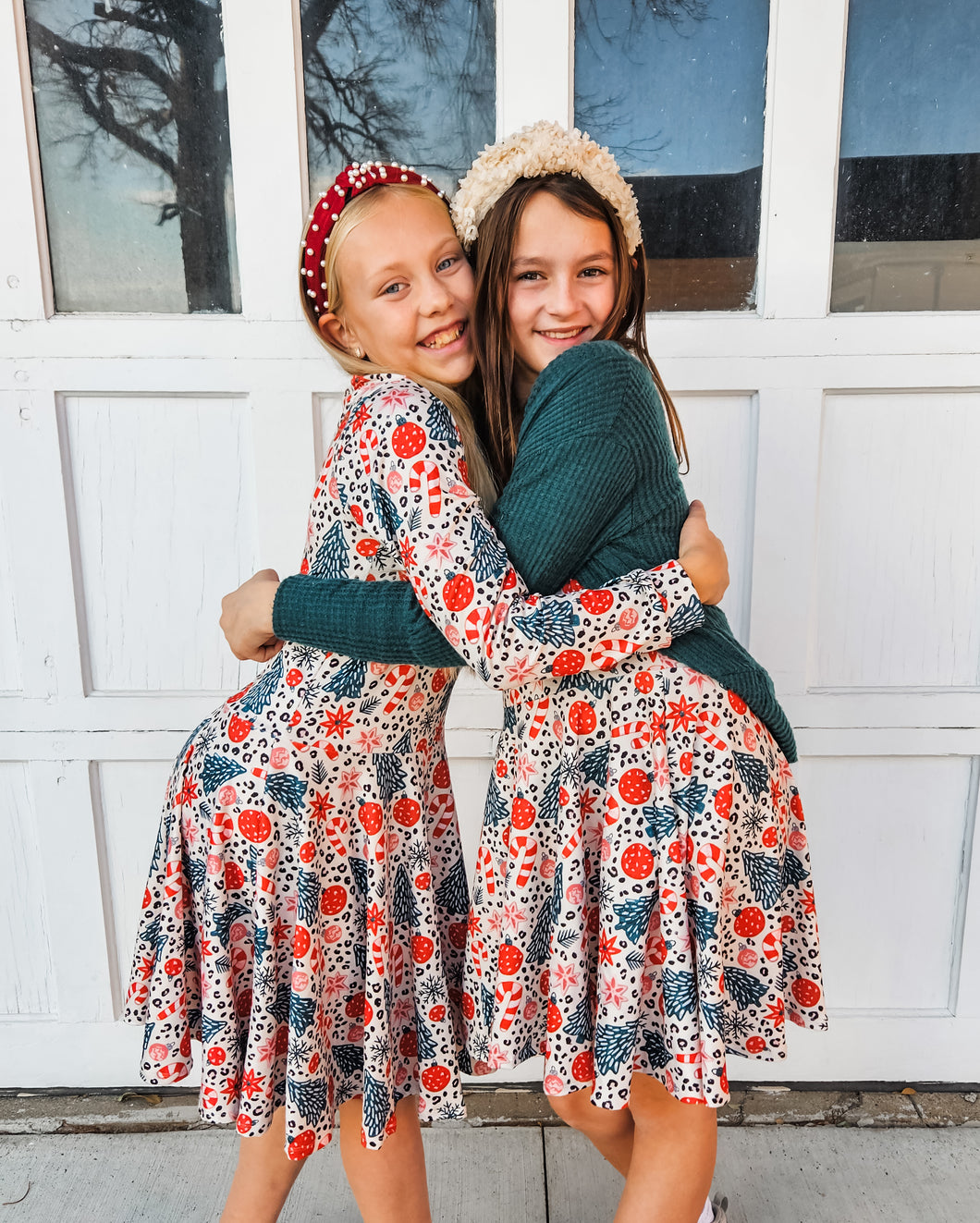 Holiday Leopard Twirl Dress