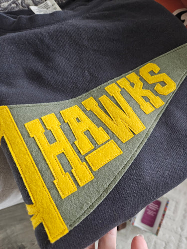 Hawks Pennant Patch Crew