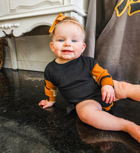 Black Mustard Plaid Onesie