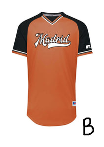 Madrid Baseball Jersey Orange (Adult & Youth)