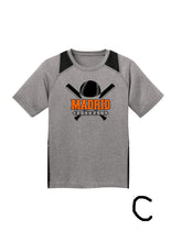 Madrid Baseball Performance Tee Gray/Black (Adult & Youth)
