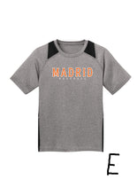 Madrid Baseball Performance Tee Gray/Black (Adult & Youth)